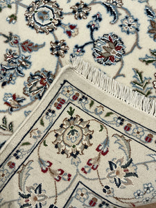 Indian Nain [Wool + Silk] - 3'11” X 6'0”