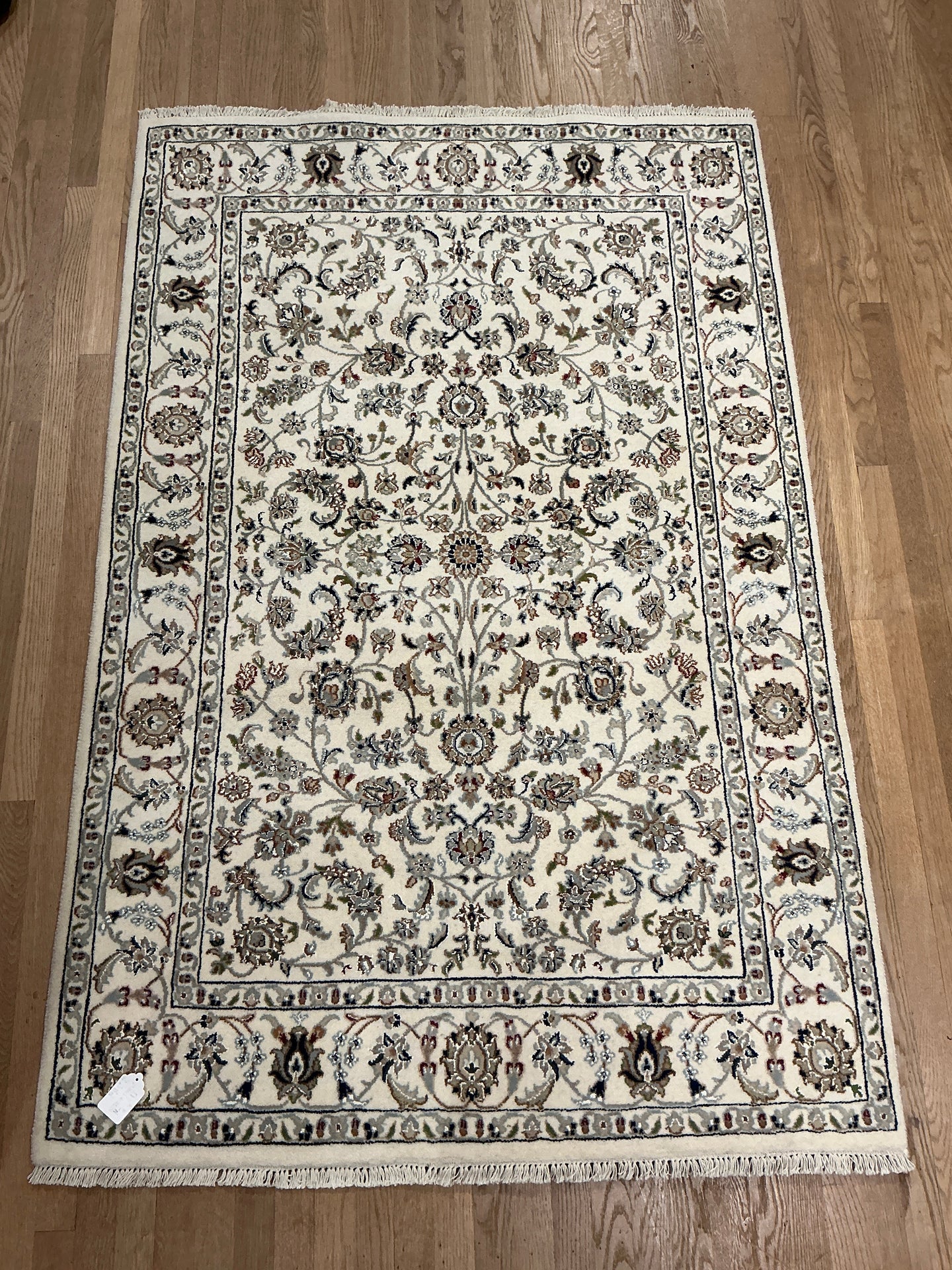 Indian Nain [Wool + Silk] - 4'2” X 6'4”
