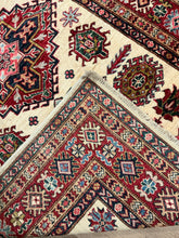Load image into Gallery viewer, Afghan Super Kazak - 3&#39;11” X 6&#39;2”
