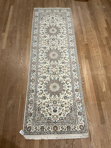 Indian Nain [Wool + Silk] - 2'8” X 8'4”