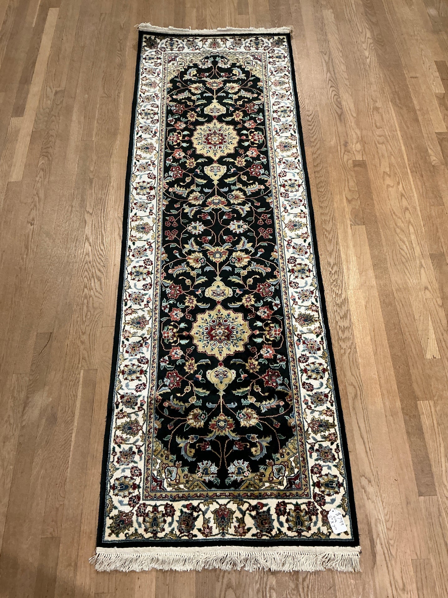 Indian Sarouk [Silk] - 2'7” X 7'10”