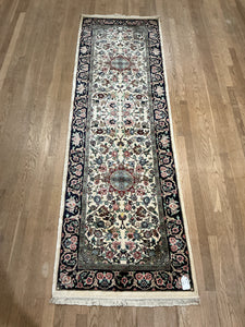 Indian Sarouk [Silk] - 2'7” X 8'2”