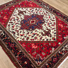 Load image into Gallery viewer, Persian Heriz - 5&#39;3” X 6&#39;5”
