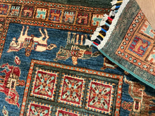 Load image into Gallery viewer, Afghan Pazyryk - 2&#39;8” X 9&#39;6”
