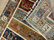 Load image into Gallery viewer, Afghan Pazyryk - 2&#39;9” X 9&#39;9”
