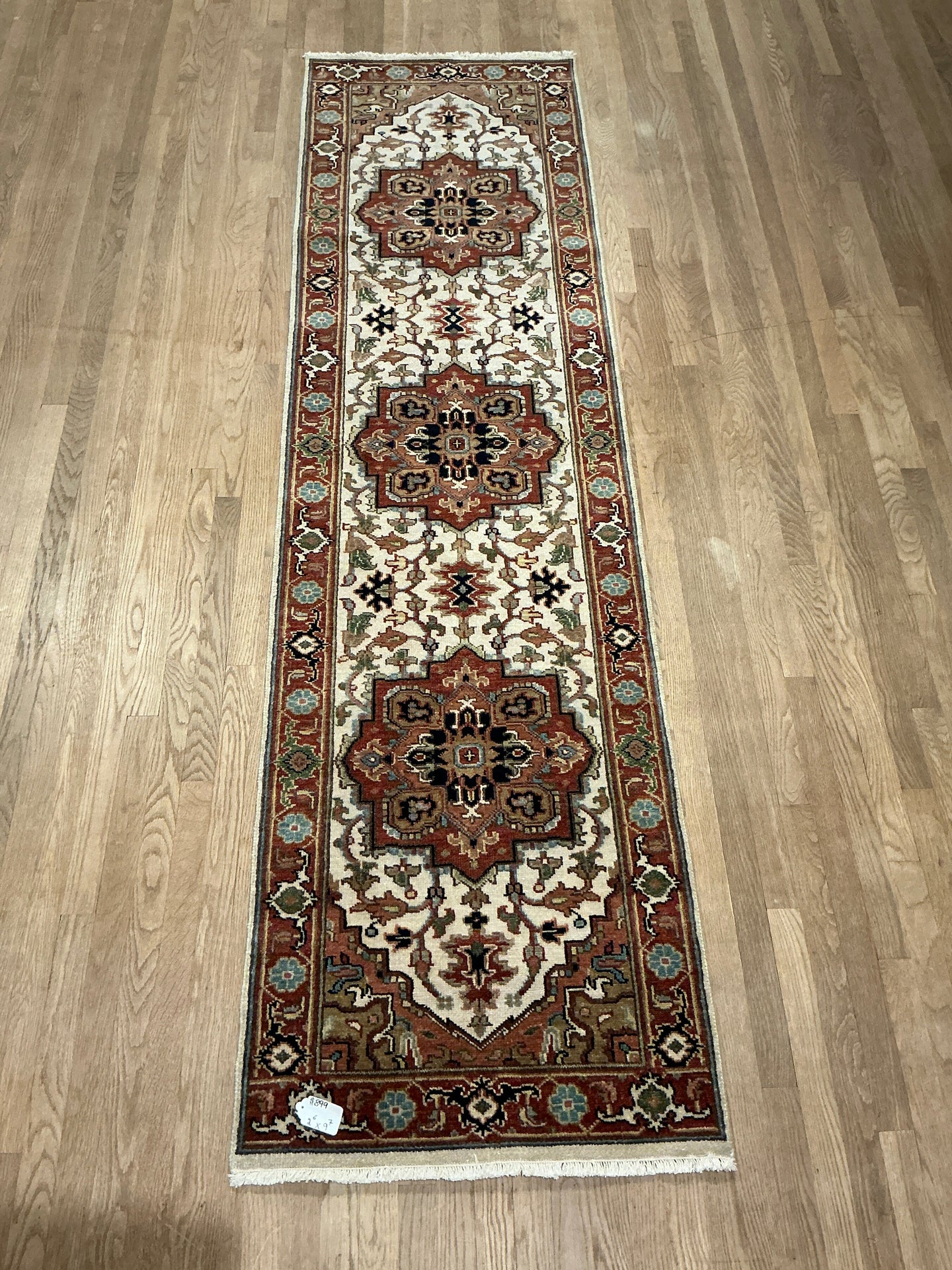 Indian Heriz - 2'6” X 9'7”