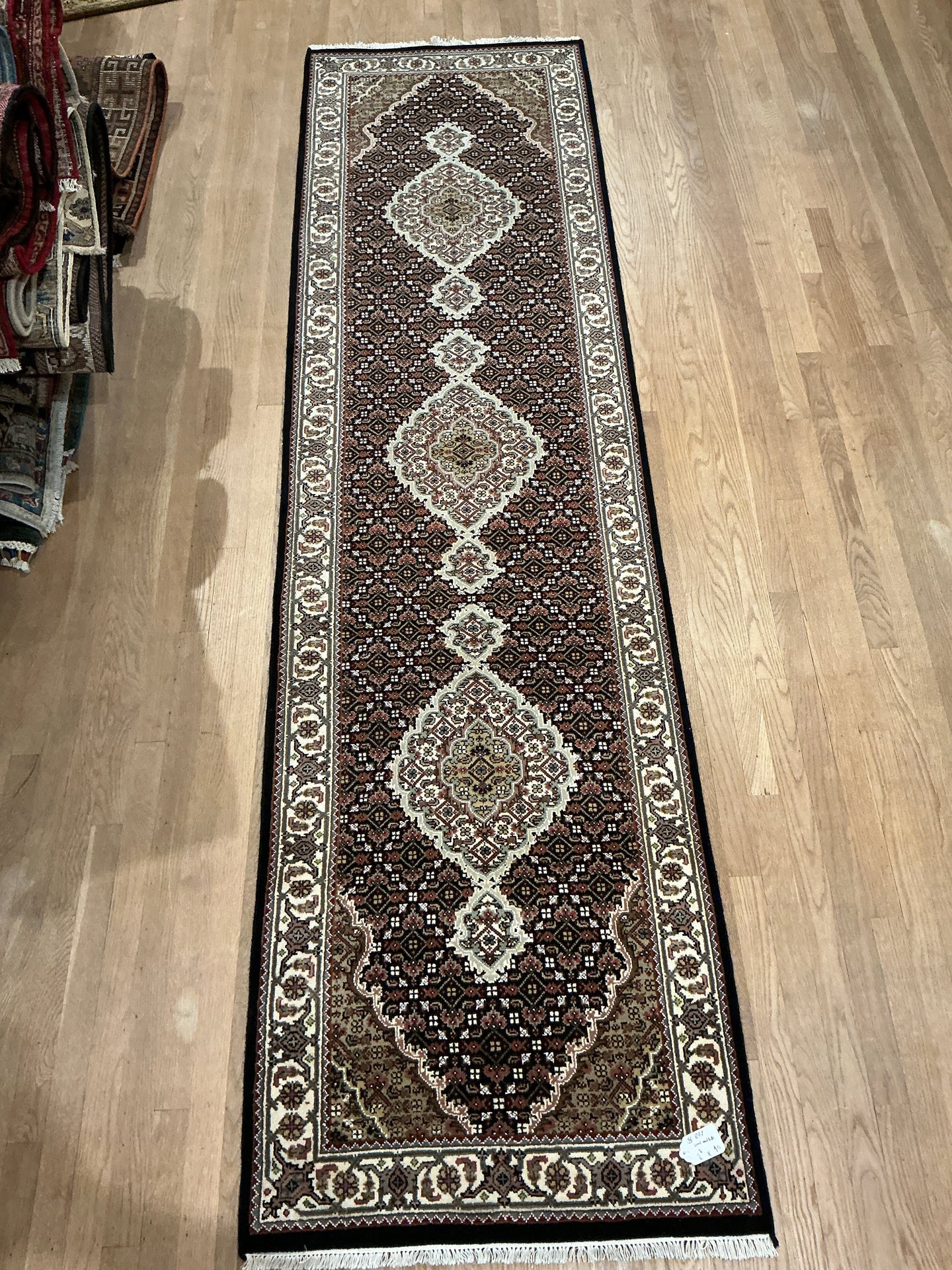 Indian Mahi [Wool + Sillk] - 2'8” X 10'0”