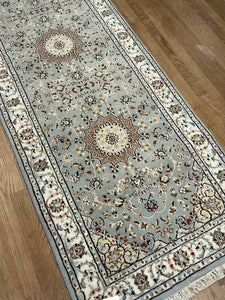 Indian Nain [Wool + Silk] - 2'8” X 10'3”
