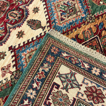 Load image into Gallery viewer, Afghan Super Kazak - 5&#39;1” X 6&#39;2”

