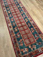 Load image into Gallery viewer, Afghan Pazyryk - 2'10” X 9'8”
