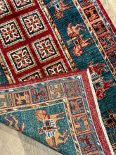 Load image into Gallery viewer, Afghan Pazyryk - 2'10” X 9'8”
