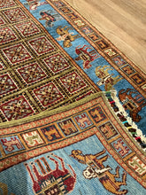 Load image into Gallery viewer, Afghan Pazyryk - 2&#39;9” X 10&#39;2”
