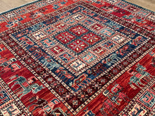 Load image into Gallery viewer, Afghan Pazyryk -  4’11” X 5’0”

