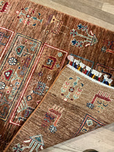 Load image into Gallery viewer, Afghan Pazyryk - 2&#39;7” X 9&#39;11”
