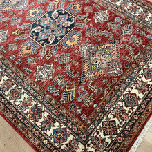 Load image into Gallery viewer, Afghan Super Kazak - 5&#39;0” X 6&#39;7”
