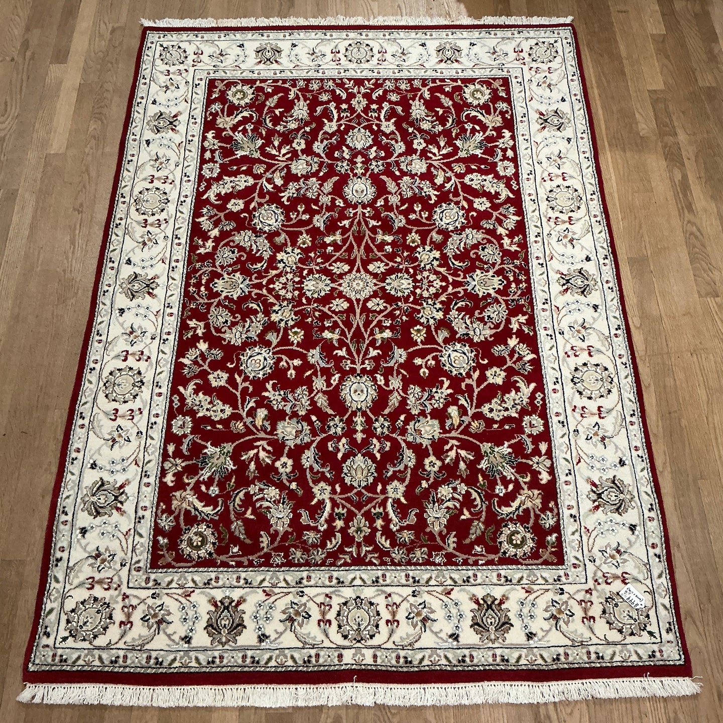 Indian Nain [Wool + Silk] - 4'10” X 6'10”