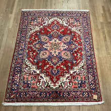 Load image into Gallery viewer, Persian Heriz - 4&#39;9” X 6&#39;4”
