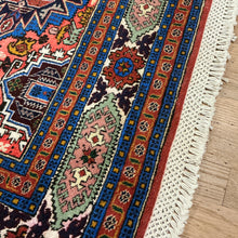 Load image into Gallery viewer, Persian Karajeh [Wool + Silk] - 4&#39;4” X 6&#39;7”
