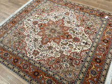 Load image into Gallery viewer, Fine Persian Tabriz - Square 6&#39;5&quot; x 6&#39;10&quot;
