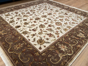 Indian Keshan [Wool + Silk] - Square 10'1" x 9'11"