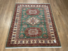 Load image into Gallery viewer, Afghan Super Kazak - Square 5&#39;2&quot; x 6&#39;4&quot;
