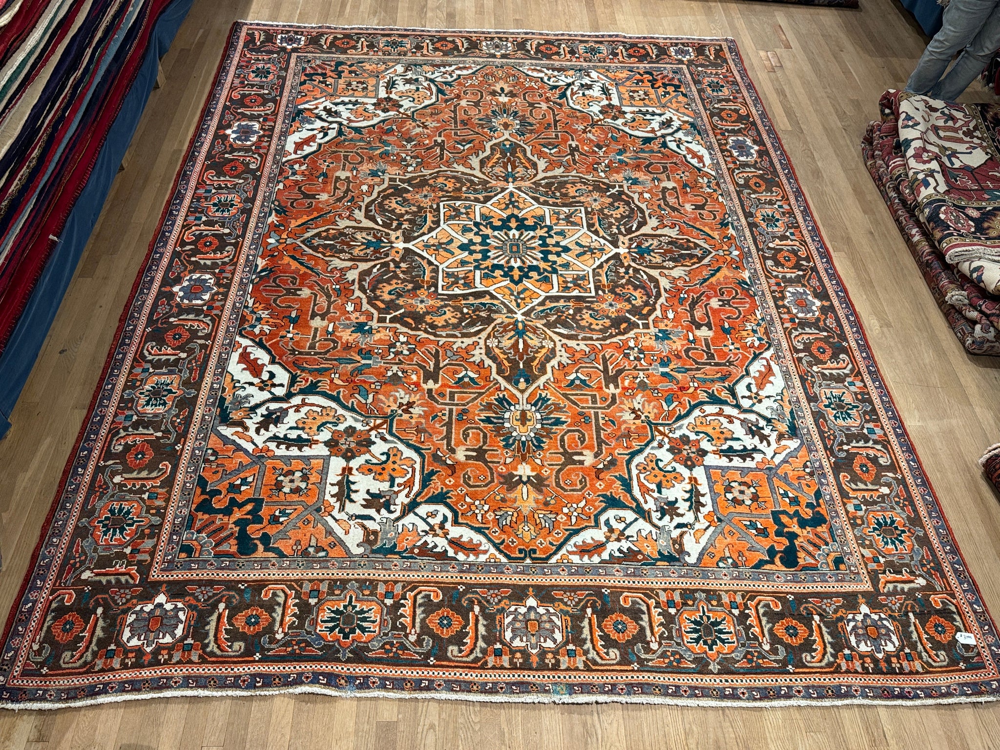 Antique Persian Ahar Heriz - 10x13 / 10x14 – Amir Rug Exchange