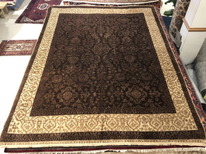 Indian Tabriz  [Wool + Silk] - 8x10 / 8x11