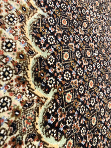 Persian Mahi Tabriz [Wool + Silk] - 13 x 20