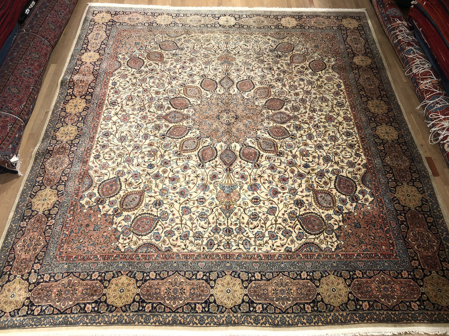 Old Persian Tabriz - Square 12' x 10'11